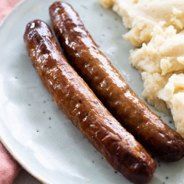 Air Fryer Italian Sausage - always use butter