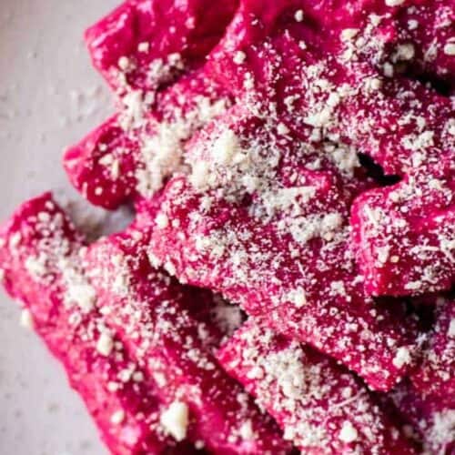 Beet pasta.