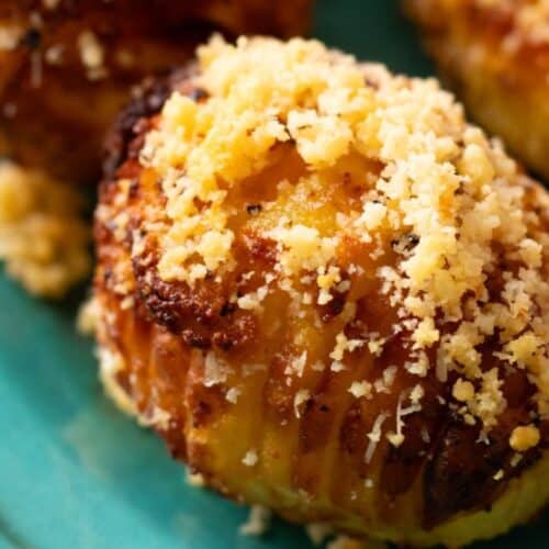 Air fryer hasselback potatoes.