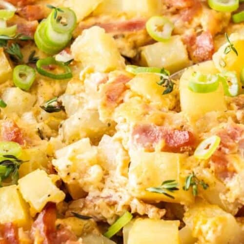 Ham and potato casserole.