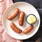 Air fryer Italian sausages.