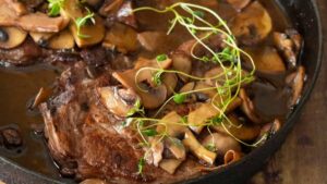 Red wine pork chops.