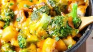 Ranch potato and chicken casserole.