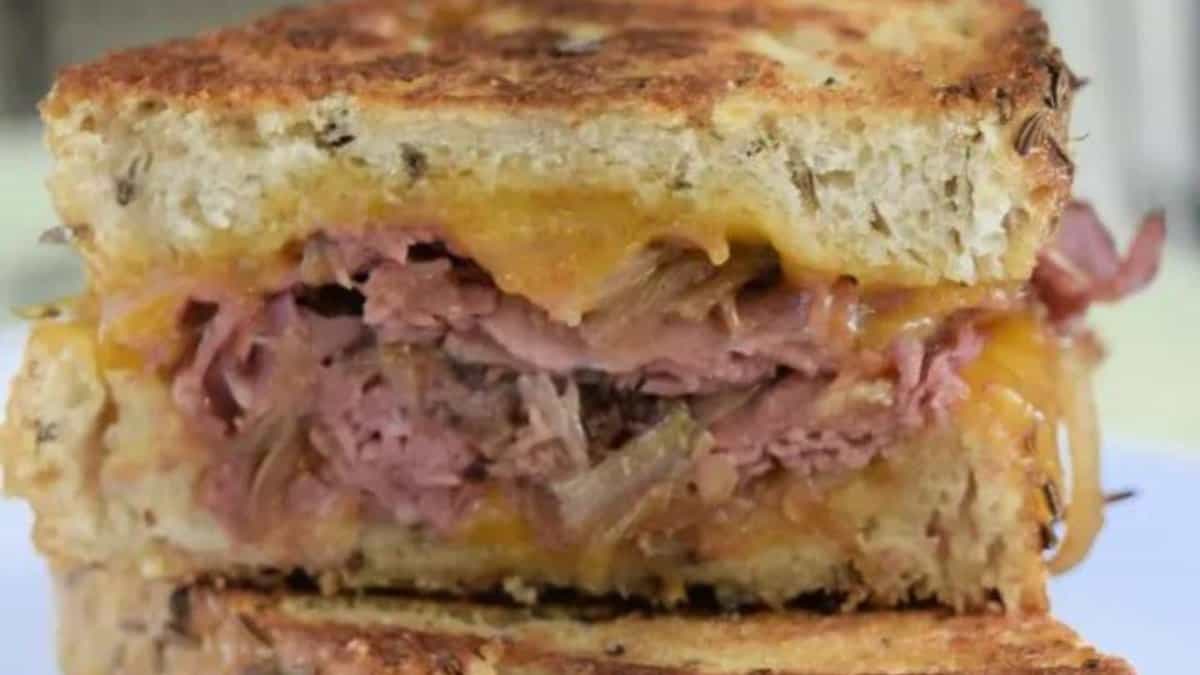Corned Beef Grilled Cheese.