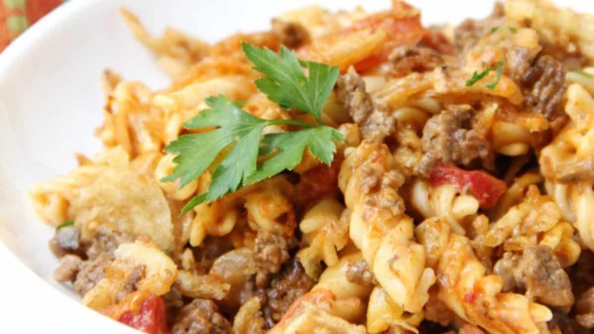 Beefy Pasta Bake.