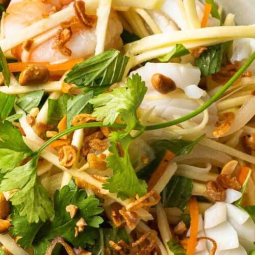 Vietnamese seafood salad.