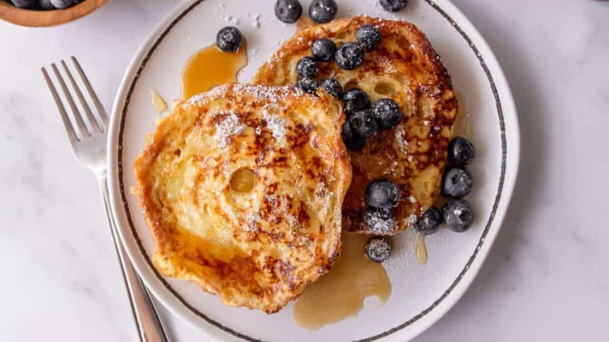 Croissant french toast.