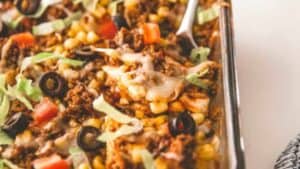 Taco casserole.