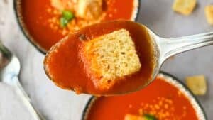 Tomato basil soup.