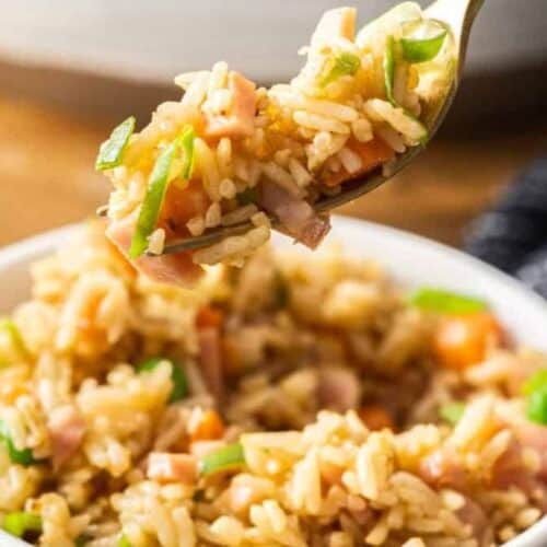 Ham fried rice.