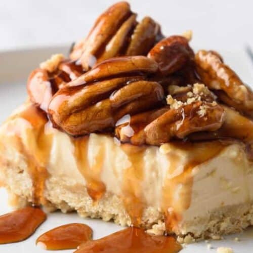 No Bake Pecan Pie Cheesecake.