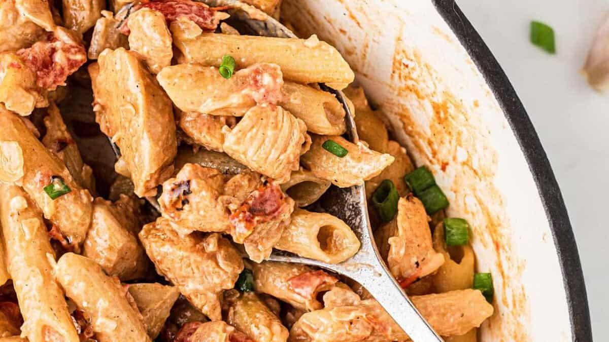 Cajun chicken pasta.