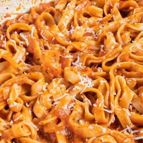 Coconut milk pasta.