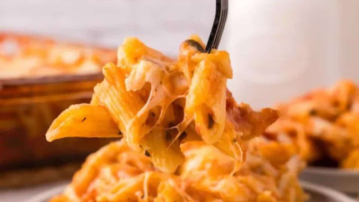 No Boil Chicken Pasta Bake.