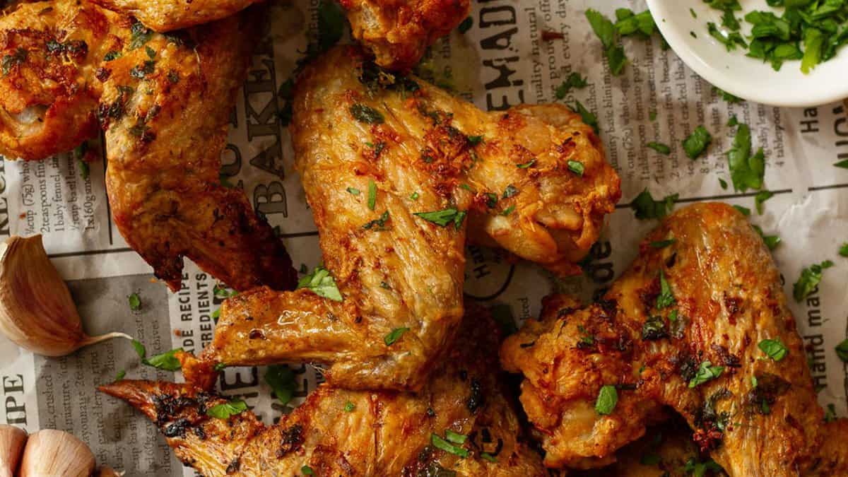 Garlic Butter Chicken Wings.