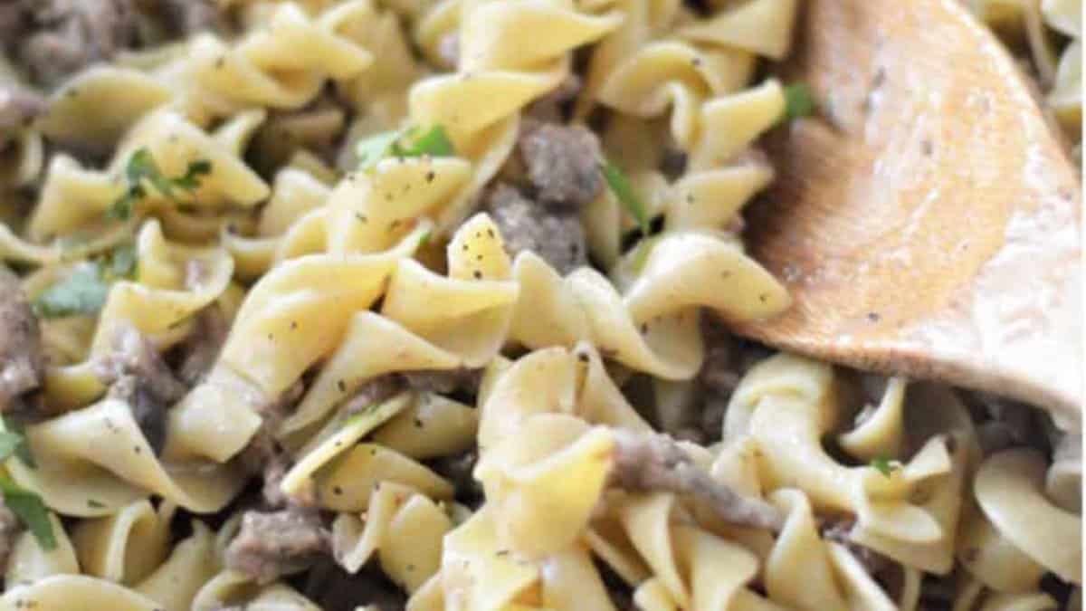 Beef Stroganoff.