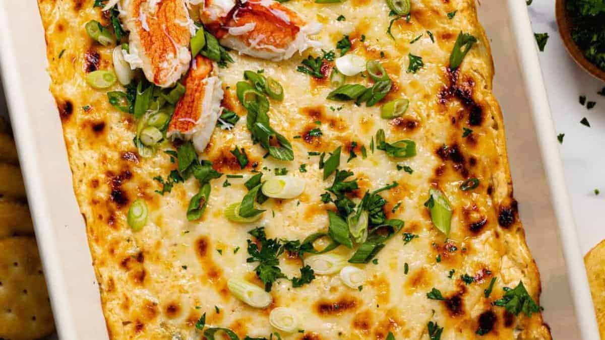 Baked crab dip.