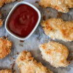 Baked parmesan crusted chicken.