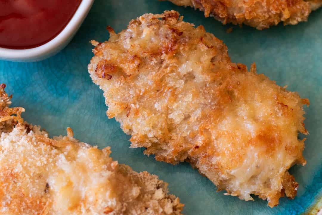 Baked parmesan crusted chicken.