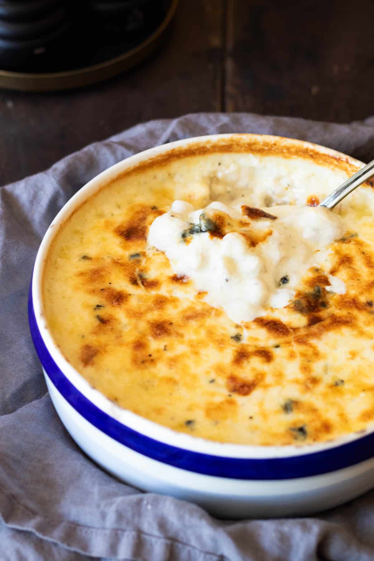 Gorgonzola mac and cheese.