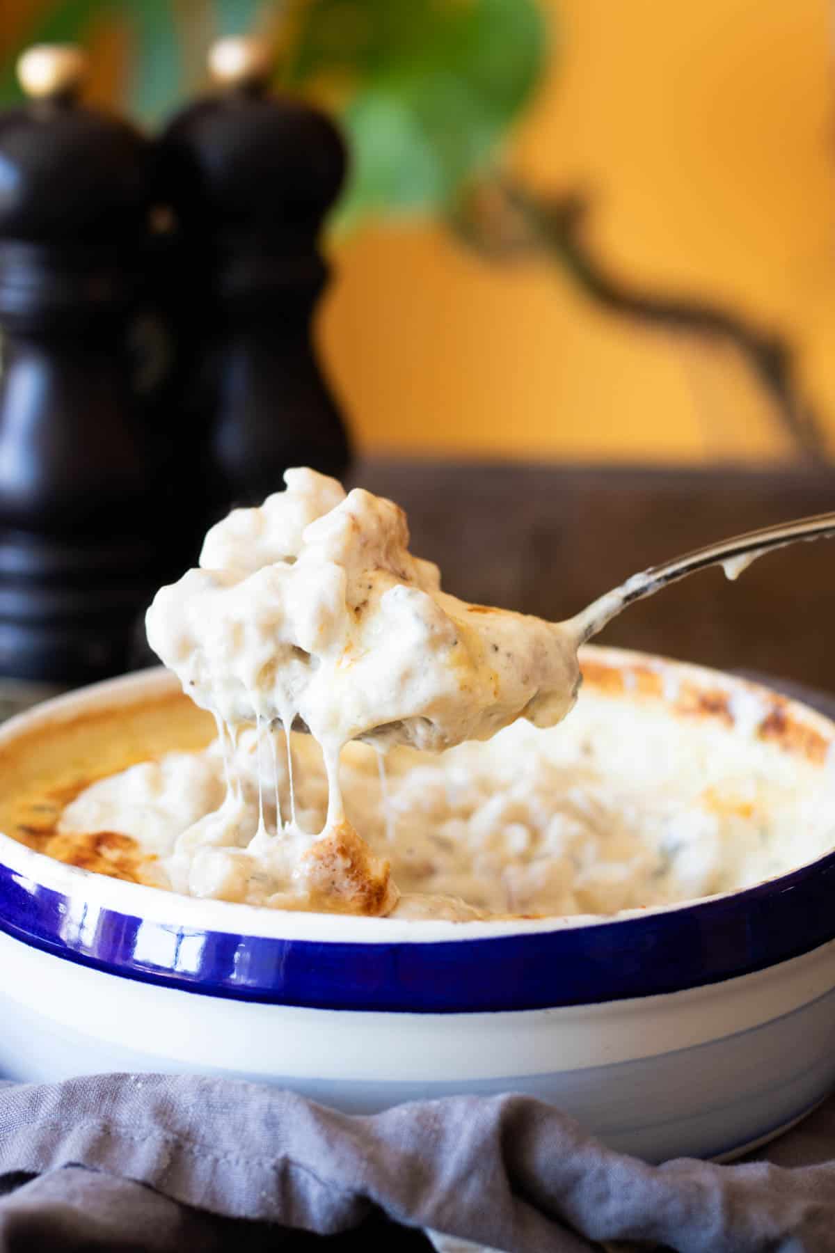 Gorgonzola mac and cheese.