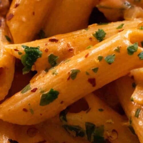 Spicy vodka pasta.