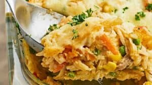 Chicken and rice casserole.