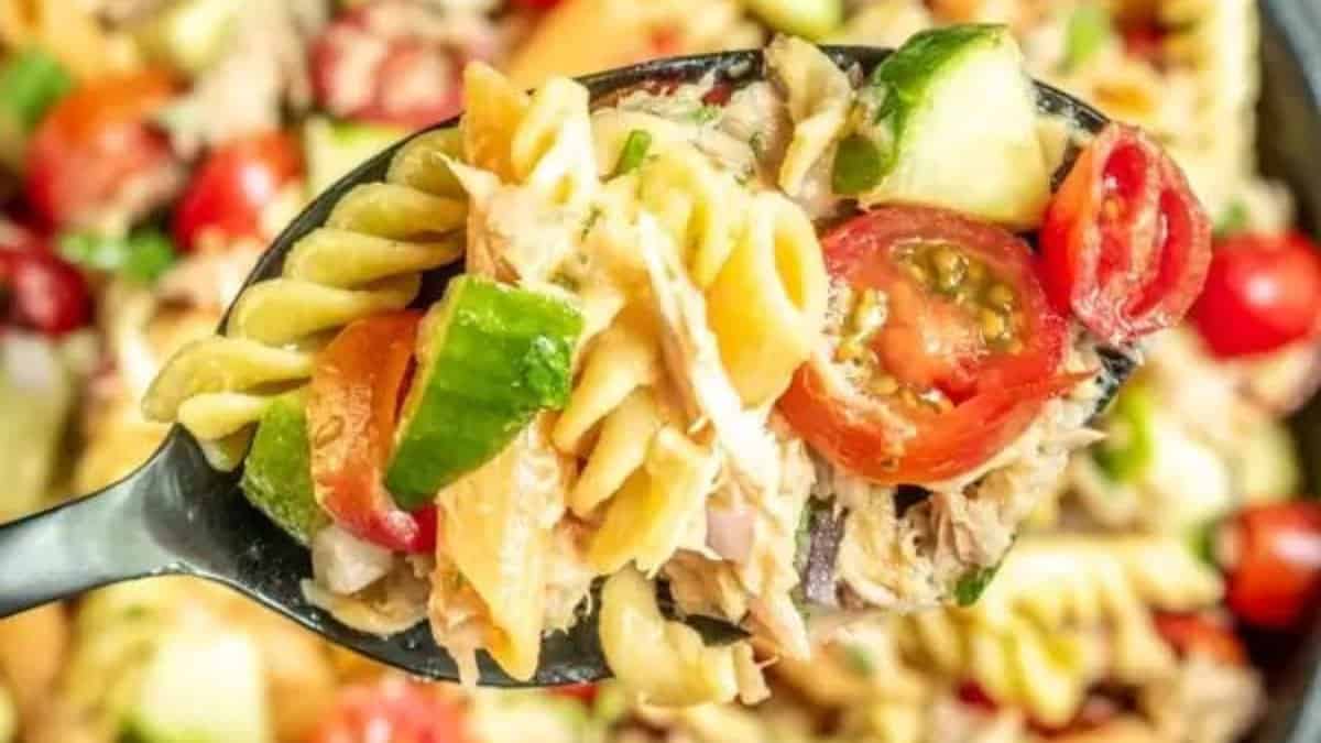 Tuna pasta salad.