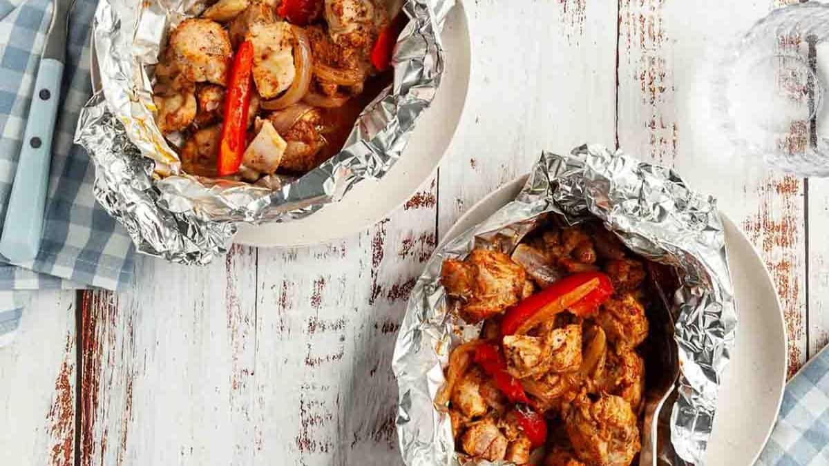 Cajun Chicken Foil Packets.