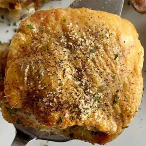 Southern baked chicken thighs.