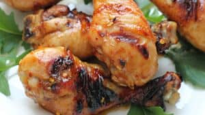 Asian grilled drumsticks.