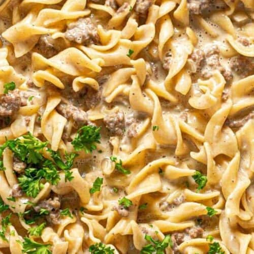 Beef and noodles.