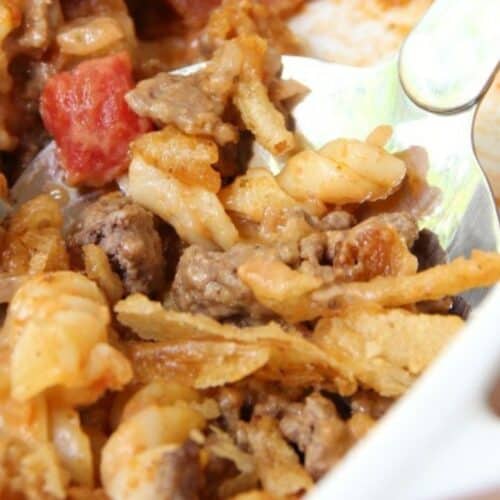 Pasta bake.