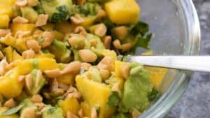 Avocado mango salad.