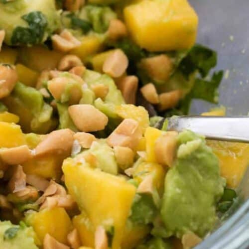 Avocado mango salad.