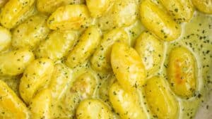 Pesto gnocchi.