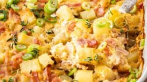 Ham and potato casserole.
