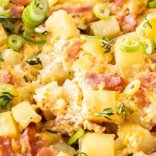 Ham and potato casserole.