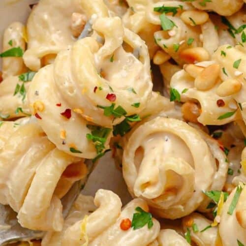 Tahini pasta.