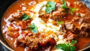 Slow cooker goulash.