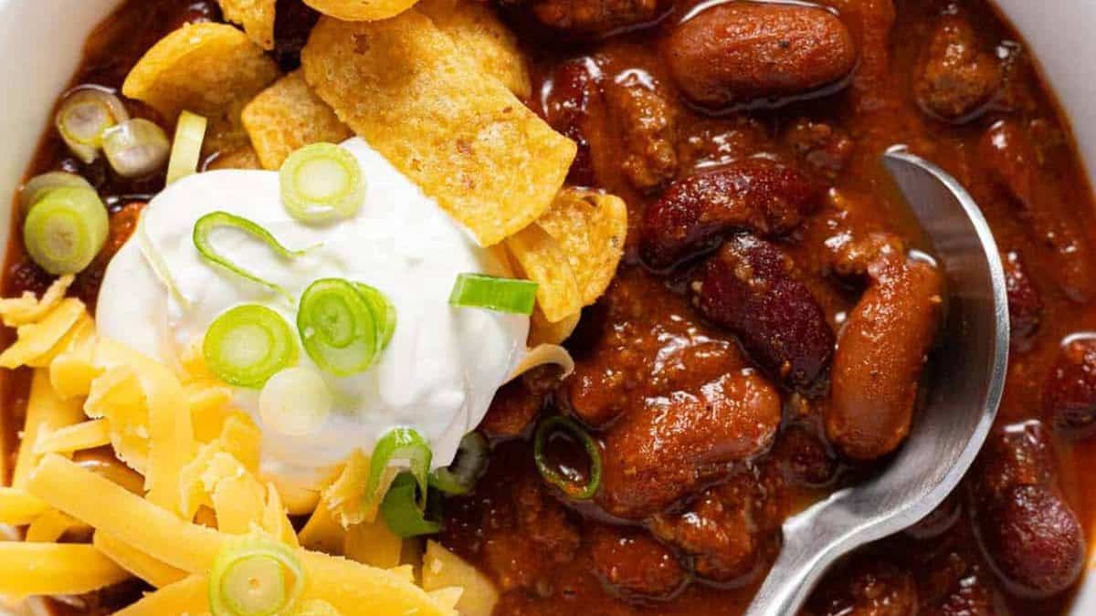 A bowl of easy Chili.