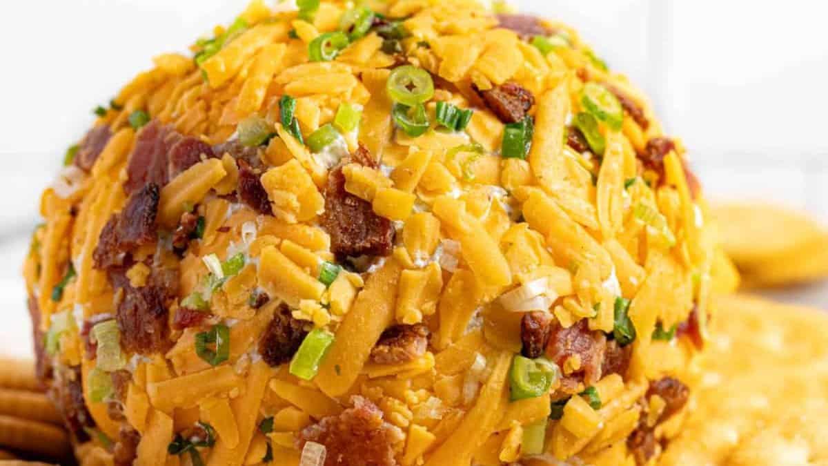 A serving of Jalapeno cheese ball.