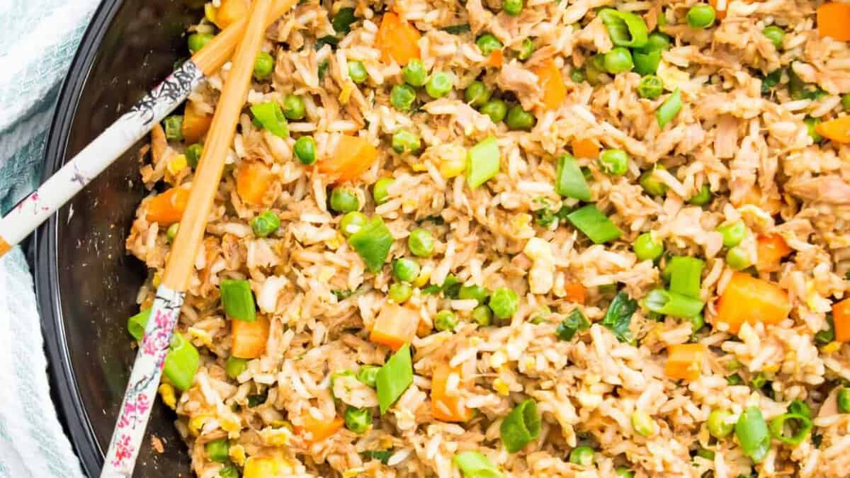 One Pan Tuna Fried Rice