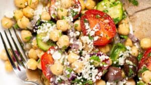 Chickpea salad.