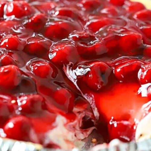 Cherry cheesecake pie.