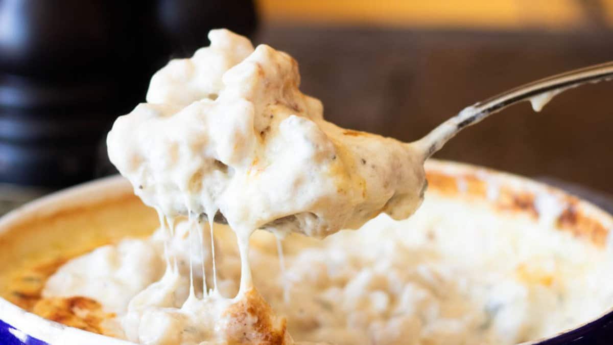 Gorgonzola mac and cheese.