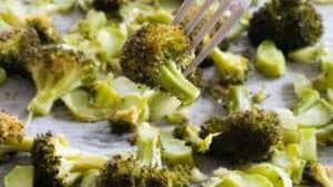Garlic roasted broccoli.