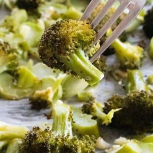 Garlic roasted broccoli.