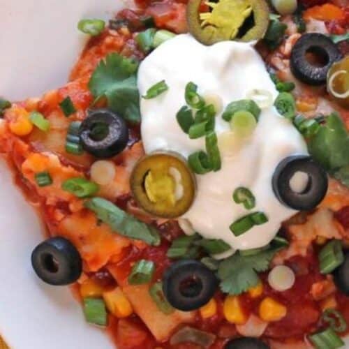 Mexican ravioli lasagna.