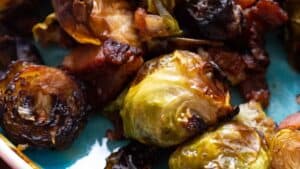 Brussels sprouts with bacon.